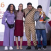 Merlín y su familia la rompen en la mañanera de Sheinbaum