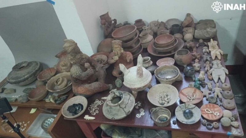 Recuperan en Jalisco colección de 334 piezas arqueológicas en manos de particular.