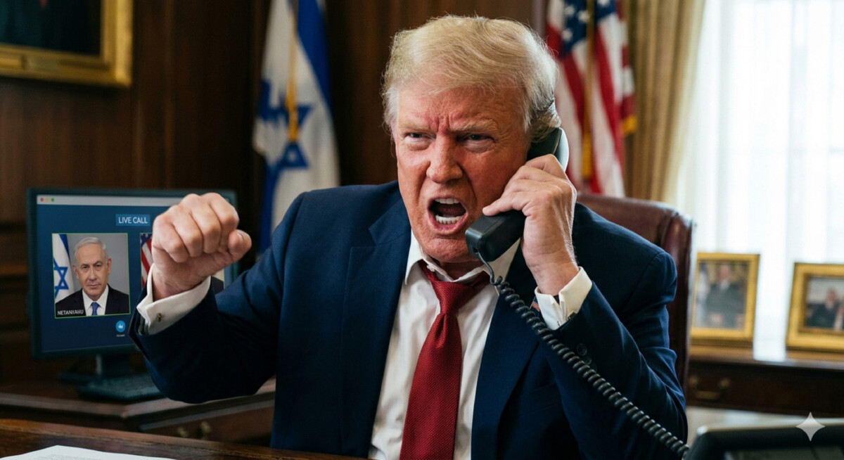 “Estás jodidamente loco”, recrimina Trump, furioso, a Netanyahu