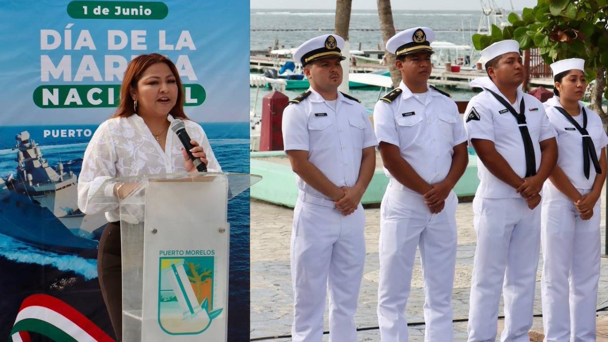 Conmemora Puerto Morelos el Día de la Marina Nacional