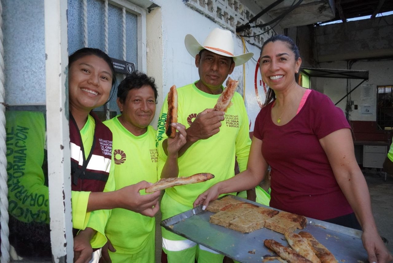 Marybel Villegas reconoce a quienes levantan Cancún todos los días