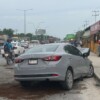 Choque entre automóvil y autobús deja un lesionado en la avenida López Portillo en Cancún