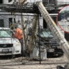 Conductor de un autobús de la Zona Hotelera de Cancún protagoniza aparatoso accidente en la avenida Cobá