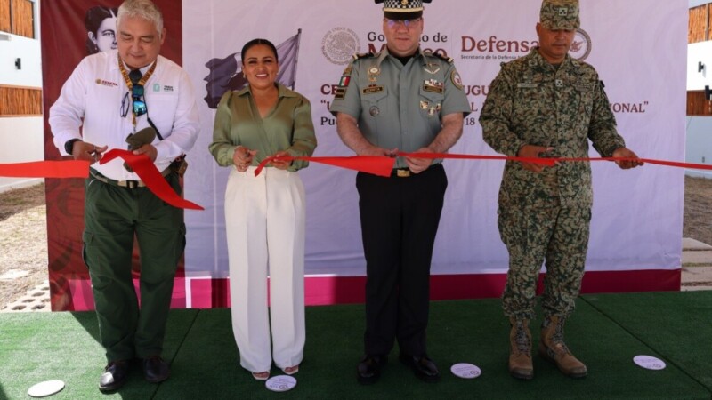 Inauguran Unidad Habitacional de la Guardia Nacional en Puerto Morelos