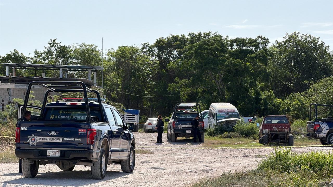 Localizan dos cuerpos embolsados en la colonia Nueva Esperanza en la Sm 247 de Cancún