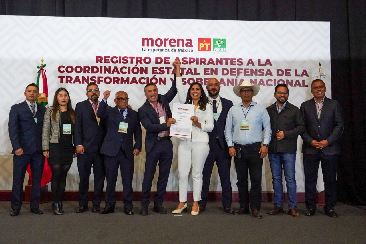 Asegura que participa en el proceso interno de Morena con la experiencia de más de 25 años de trabajo en el estado, llama a la unidad y refrenda su respaldo a la Cuarta Transformación iniciado por Andrés Manuel López Obrero y liderado por la presidenta Claudia Sheinbaum Pardo.