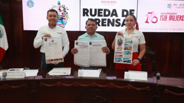 Gobierno de Isla Mujeres presenta convocatorias para reconocimientos en el marco del 176 Aniversario de la Fundación del municipio