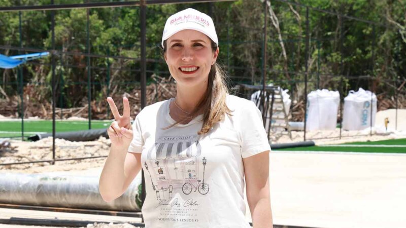 Avanza construcción de las nuevas canchas de fútbol 5 en la colonia El Ramal