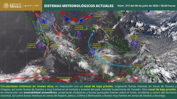 Pronóstico del clima en Quintana Roo para hoy lunes 6 de julio 2026