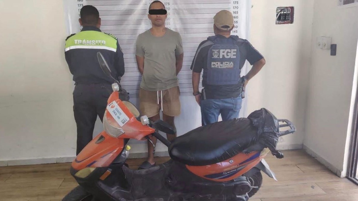 Detienen a hombre con motocicleta con reporte de robo en Tulum