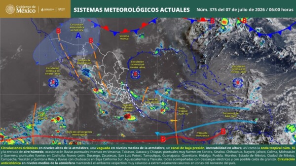 Pronóstico del clima en Quintana Roo para hoy martes 7 de julio 2026