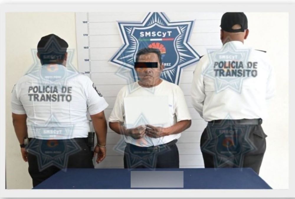 Detienen a chofer de TTE por tratar de sobornar a agentes de tránsito en Cancún