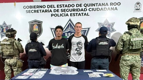 Capturan a dos hombres en Holbox por presuntos delitos contra la salud y violación a la Ley Federal de Armas de Fuego