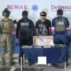 Detienen a hombre con presunta droga y un arma de fuego en operativo conjunto en Cancún