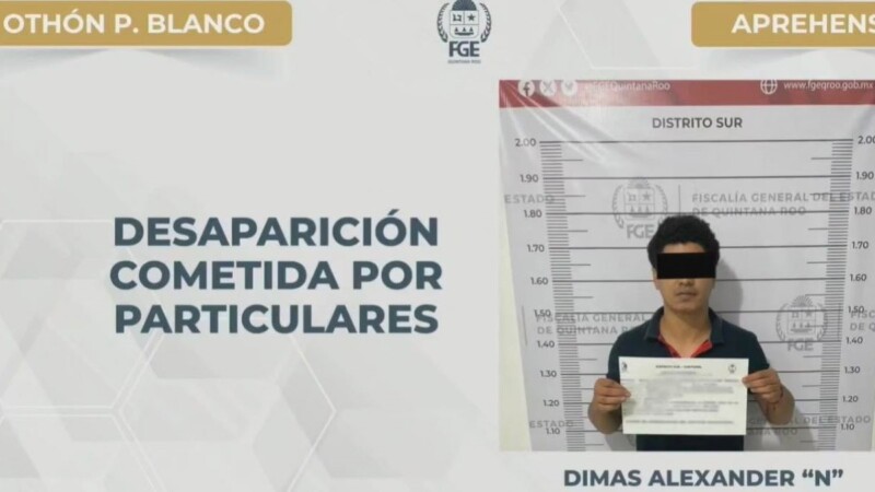 Capturan a presunto implicado en la desaparición de un taxista ocurrida en 2021 en Chetumal