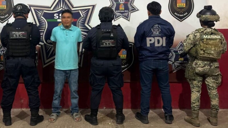 Detienen a hombre con orden de aprehensión vigente por violencia familiar en Chetumal
