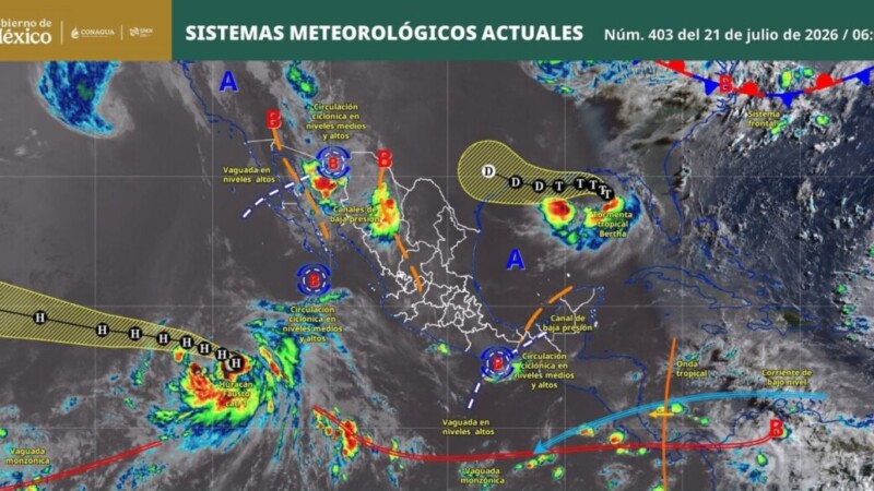 Pronóstico del clima en Quintana Roo para hoy miércoles 22 de julio 2026
