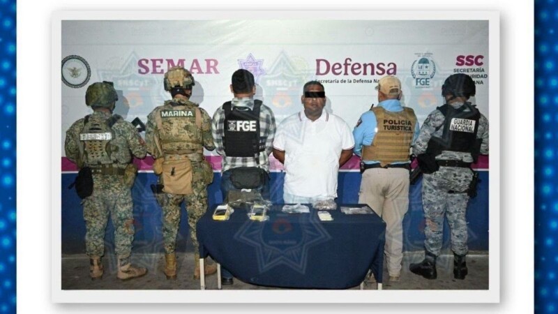 Capturan a presunto narcomenudista en la Supermanzana 84 de Cancún