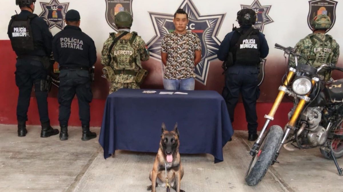 Presunto narcomenudista allana una vivienda tras persecución policiaca en Chetumal