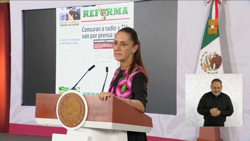 Sheinbaum desmiente censura, “es absolutamente falso”
