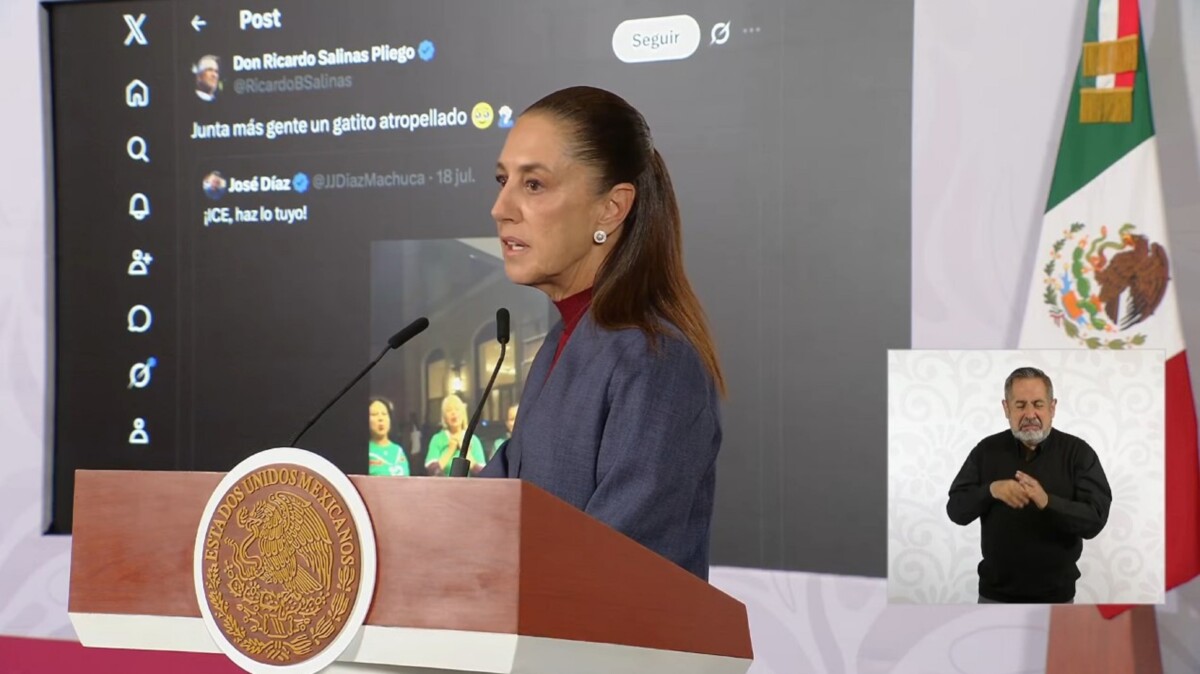Sheinbaum exhibe desprecio de Salinas Pliego hacia migrantes