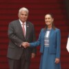 Sheinbaum recibe al presidente de Panamá José Raúl Mulino