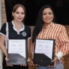 Firma Blanca Merari convenio de colaboración con "Equinos Contigo"