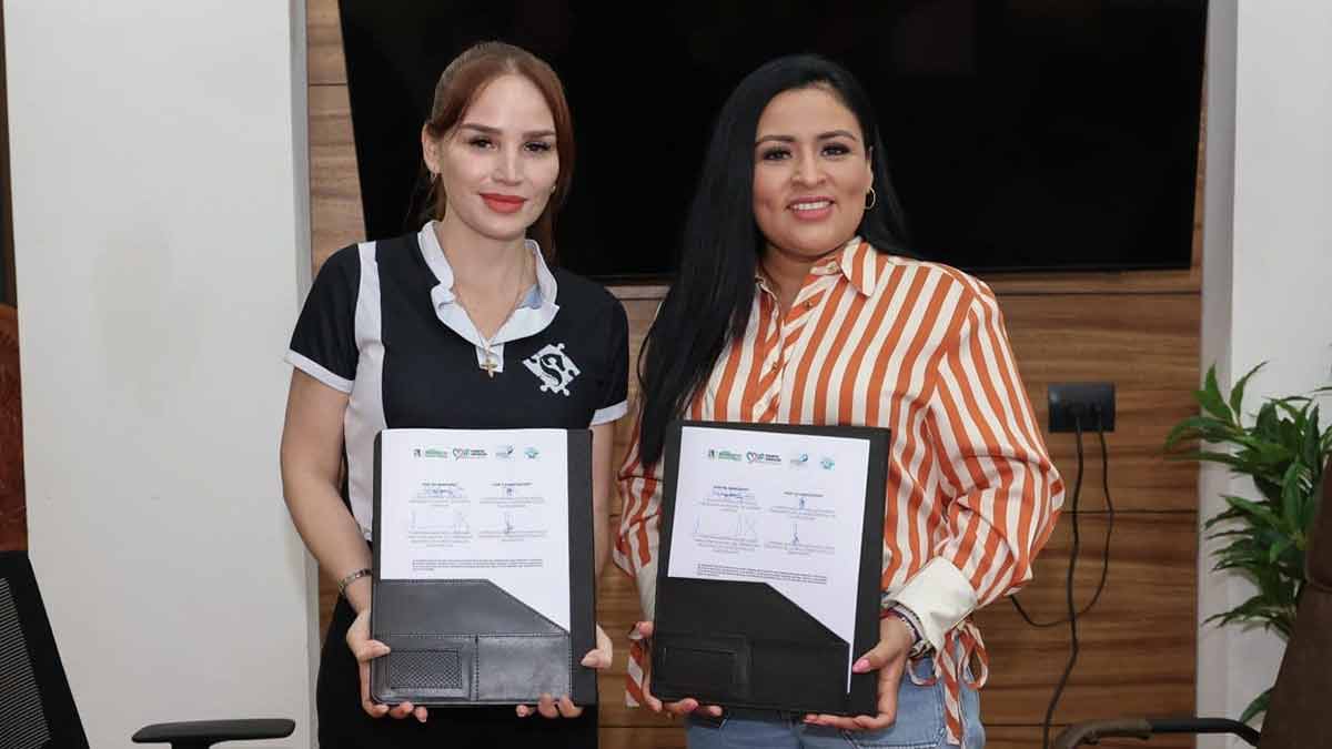 Firma Blanca Merari convenio de colaboración con "Equinos Contigo"