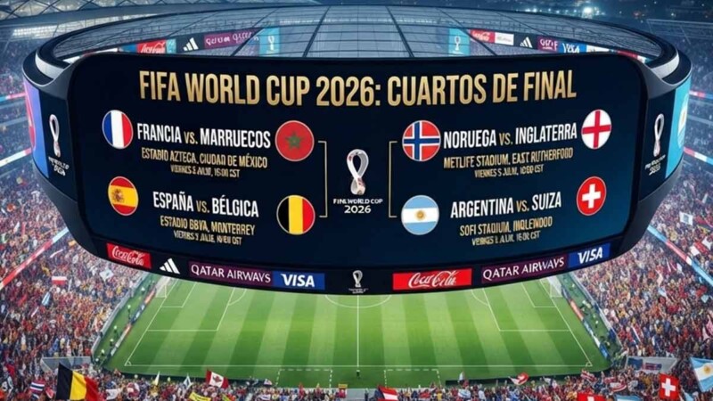 Quedan definidos los cuartos de final del Mundial 2026