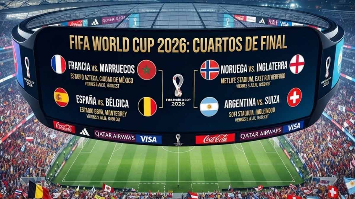 Quedan definidos los cuartos de final del Mundial 2026