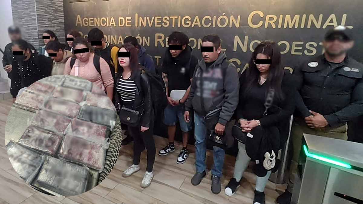 Detienen a 11 "mochileros" presuntos narcomenudistas en Baja California