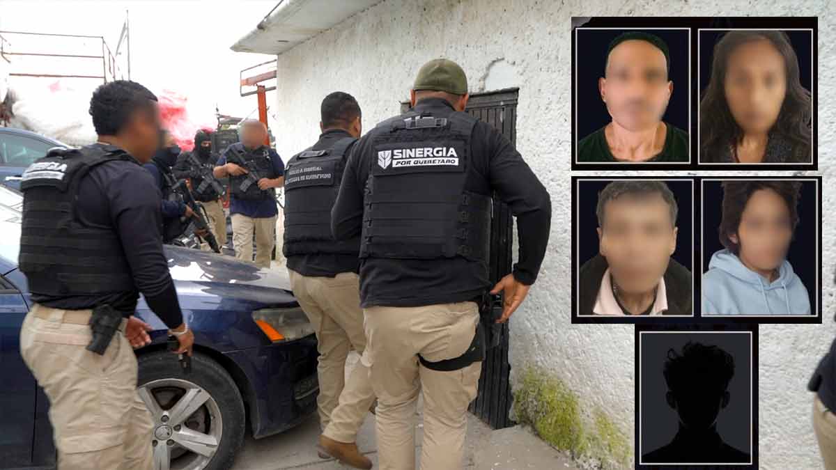 Serie de cateos simultáneos dejan cinco detenidos en Querétaro