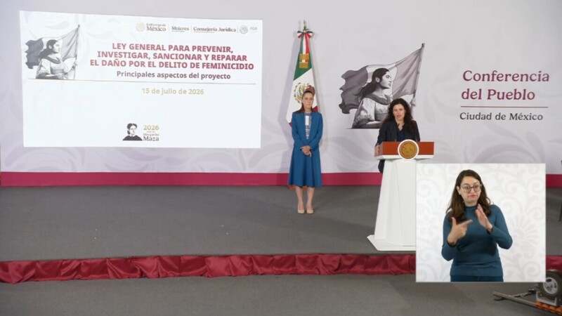 Va Ley contra feminicidio; penas de hasta 70 años