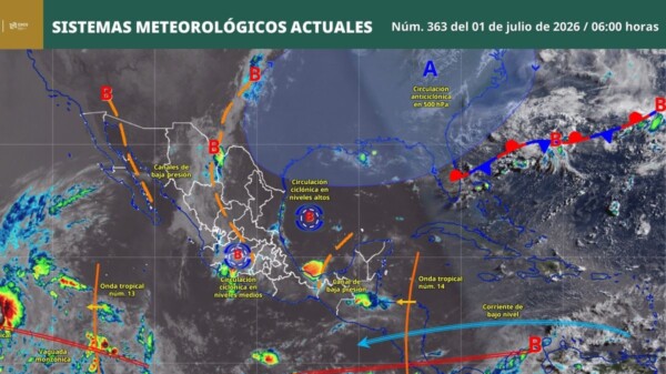 Pronóstico del clima en Quintana Roo para hoy miércoles 1 de julio 2026