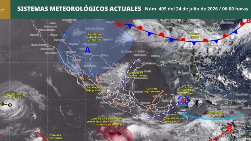 Pronóstico del clima en Quintana Roo para hoy viernes 24 de julio 2026