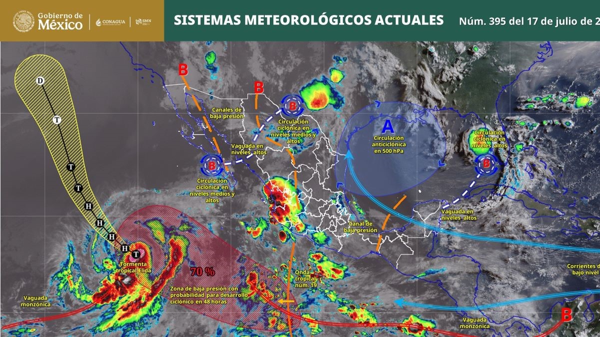 Pronóstico del clima en Quintana Roo para hoy viernes 17 de julio 2026