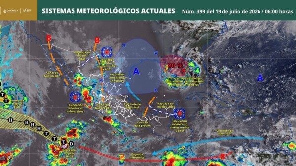 Pronóstico del clima en Quintana Roo para hoy domingo 19 de julio 2026