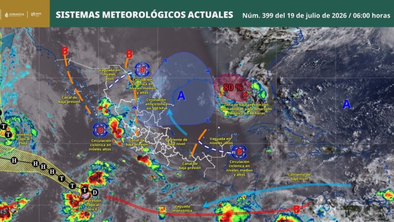 Pronóstico del clima en Quintana Roo para hoy domingo 19 de julio 2026