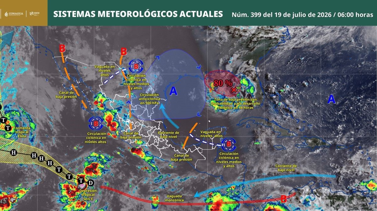 Pronóstico del clima en Quintana Roo para hoy domingo 19 de julio 2026