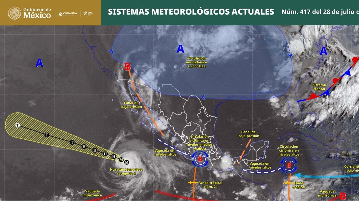 Pronóstico del clima en Quintana Roo para hoy martes 28 de julio 2026