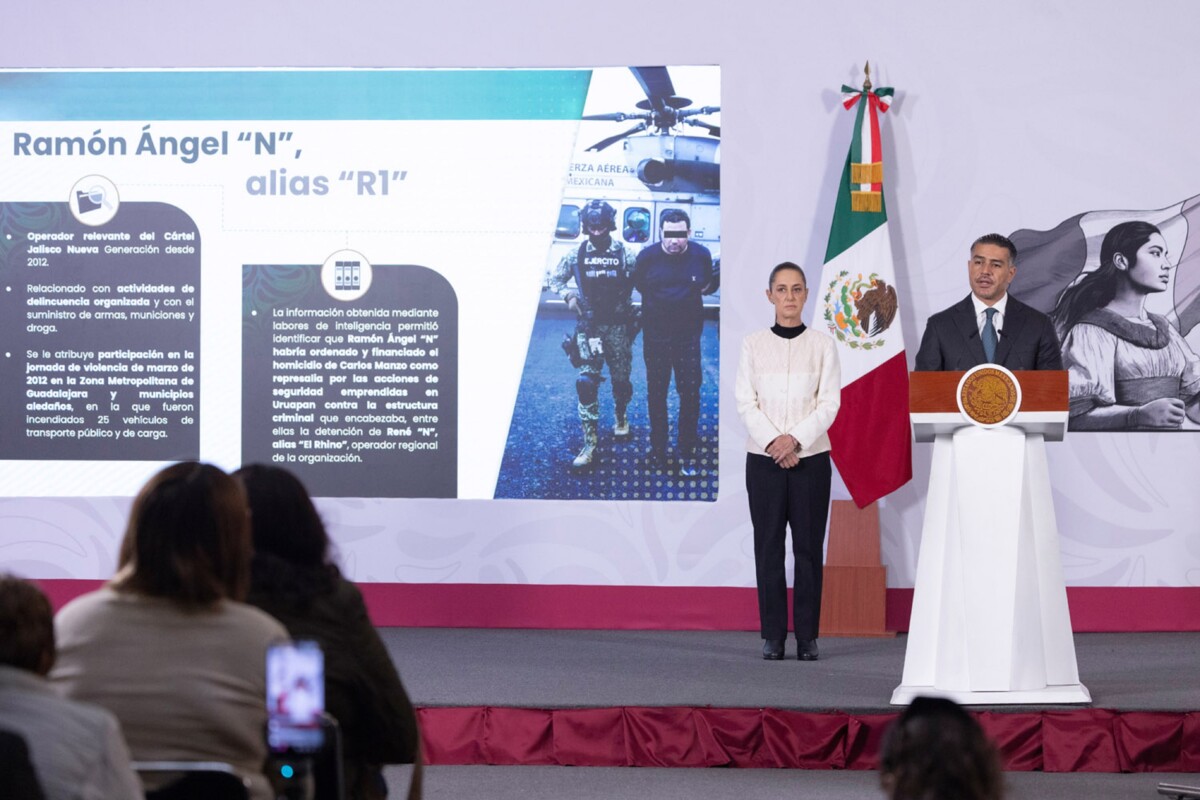 Detalla Harfuch captura del R1 y motivo del asesinato de Manzo