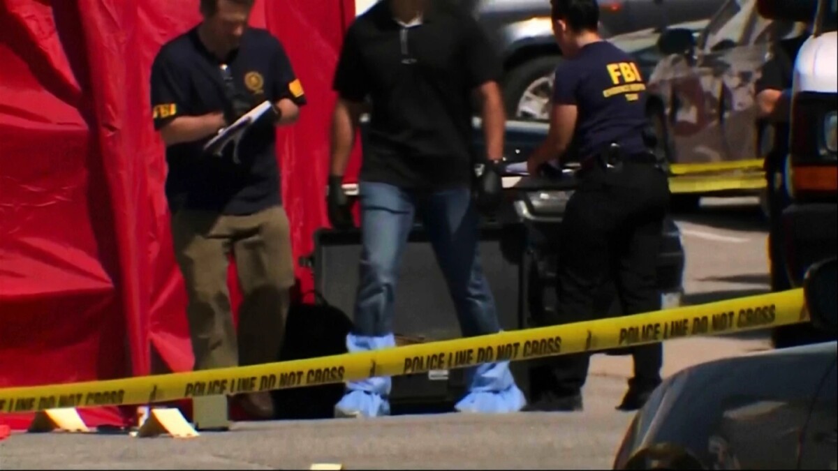Imagen tomada de video de WMTW que muestra presencia policial en el lugar en donde fue asesinado Johan Sebastián Durán Guerrero, ciudadano colombiano, en Biddeford, Maine Estados Unidos.