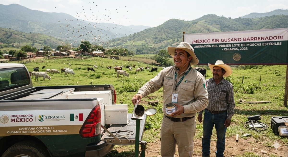 Liberan primer lote de moscas contra el gusano barrenador
