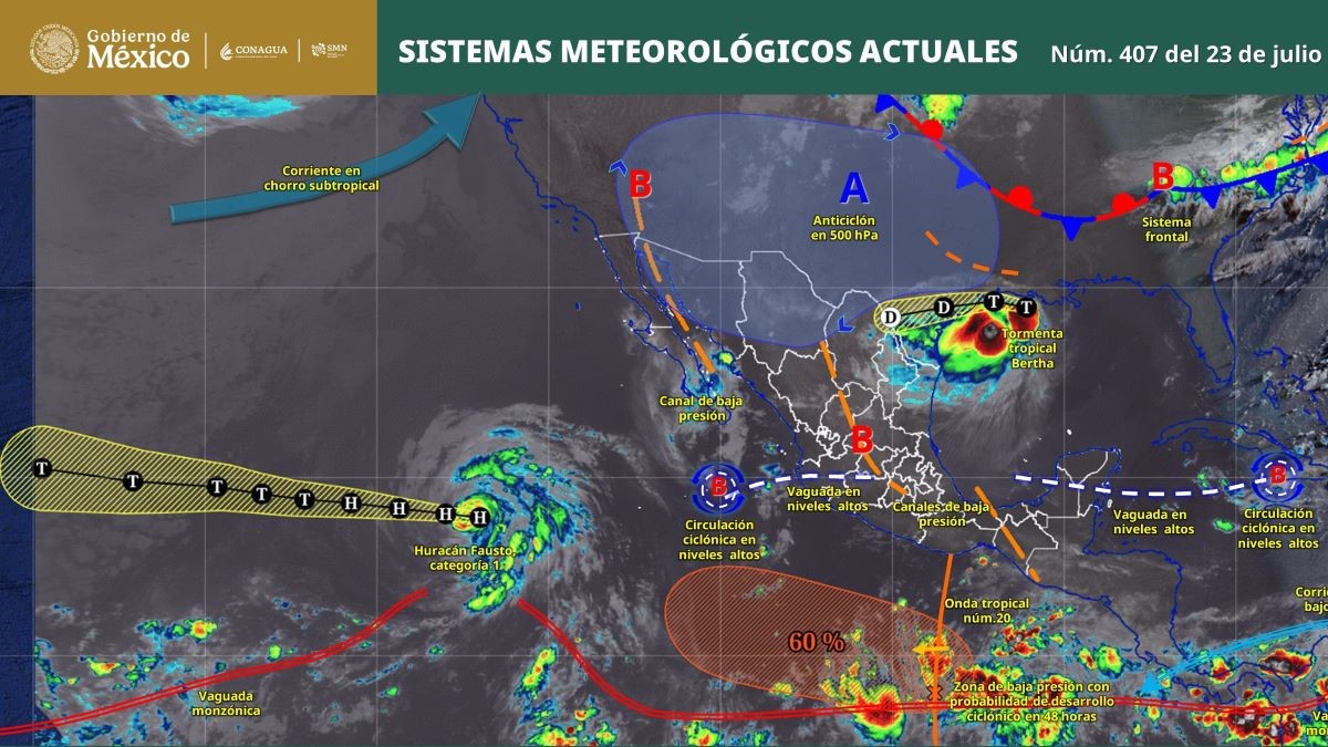 Pronóstico del clima en Quintana Roo para hoy jueves 23 de julio 2026
