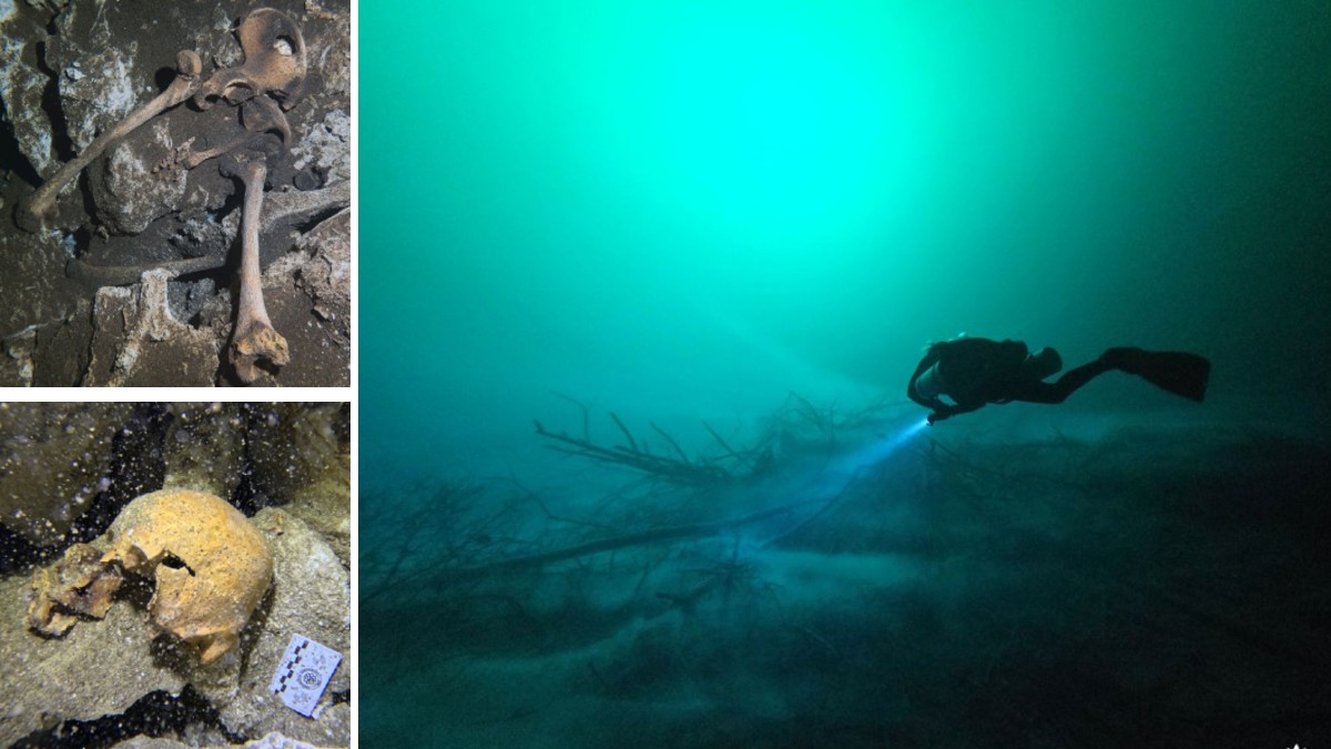 Hallan restos de una posible mujer antigua en cenote de Playa del Carmen; INAH inicia proyecto para proteger el sitio