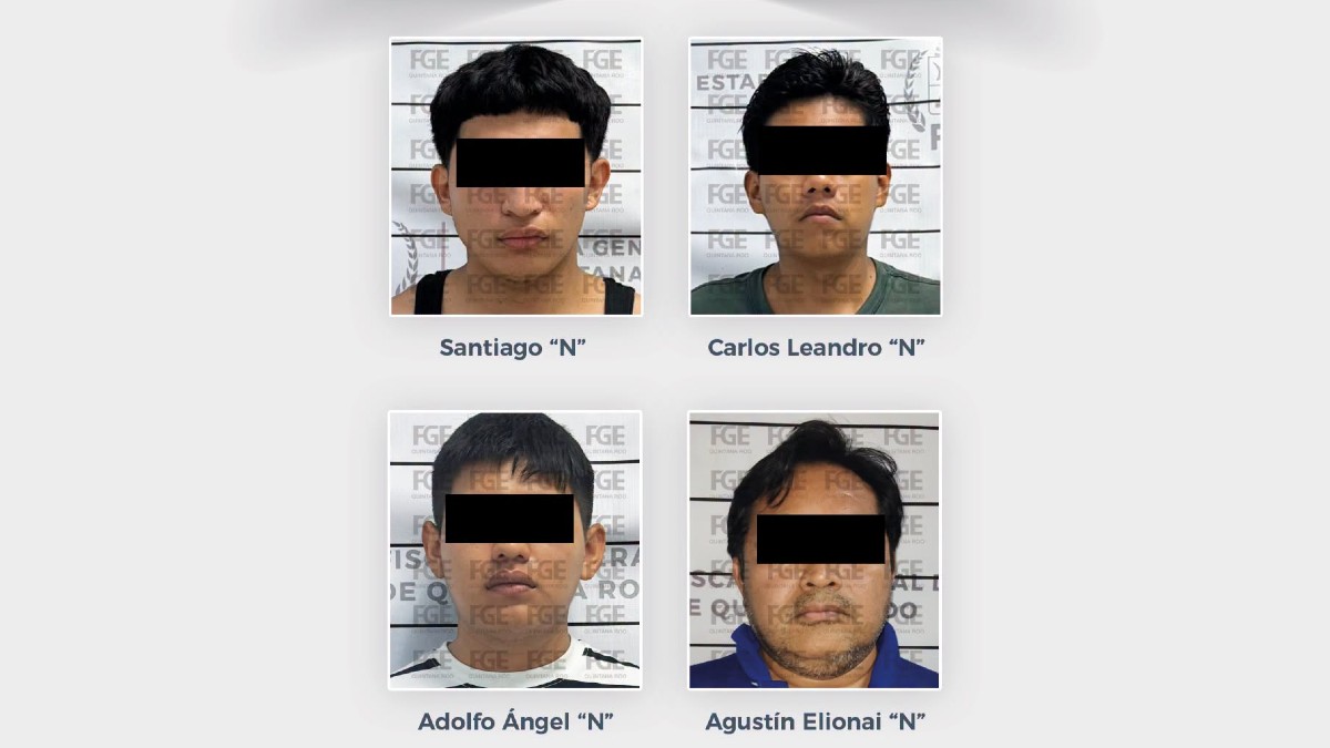 Detienen a cuatro hombres por presunta posesión de vehículos robados y narcomenudeo en Playa del Carmen y Cancún