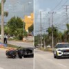 Motociclista pierde la vida tras derrapar e impactarse contra un poste en Cielo Nuevo en Cancún