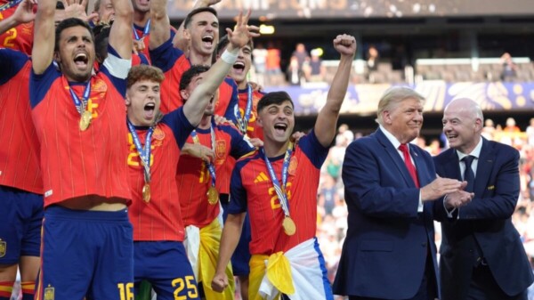 Trump arruina la foto del campeón del Mundial