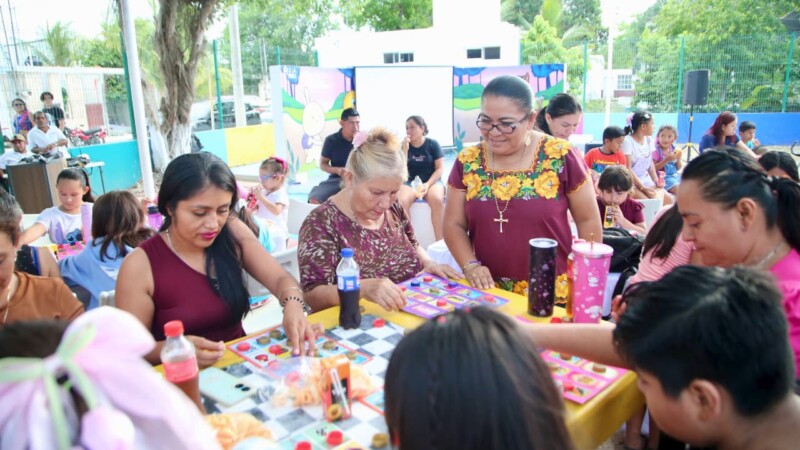 Gobierno de Isla Mujeres fortalece la convivencia familiar en La Victoria con tarde de integración comunitaria