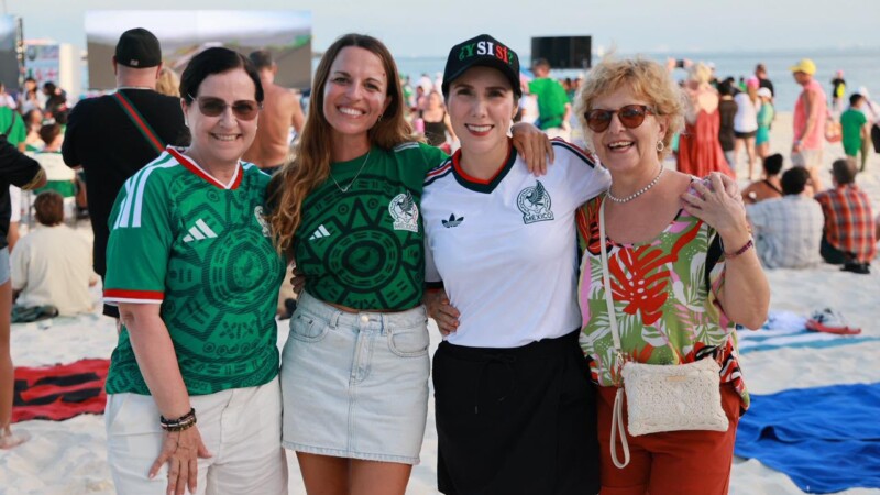 Isla Mujeres vive una gran fiesta futbolera con el Fut Fest en Playa Centro